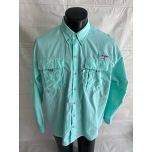 COLUMBIA PFG Long Sleeve Vented Fishing OMNI-SHADE Shirt Men’s Medium FM7048